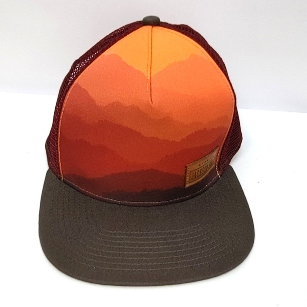 Legacy Jackson Hole Wyoming Sunset Mountain Trucker Hat Snapback Mesh Cap New